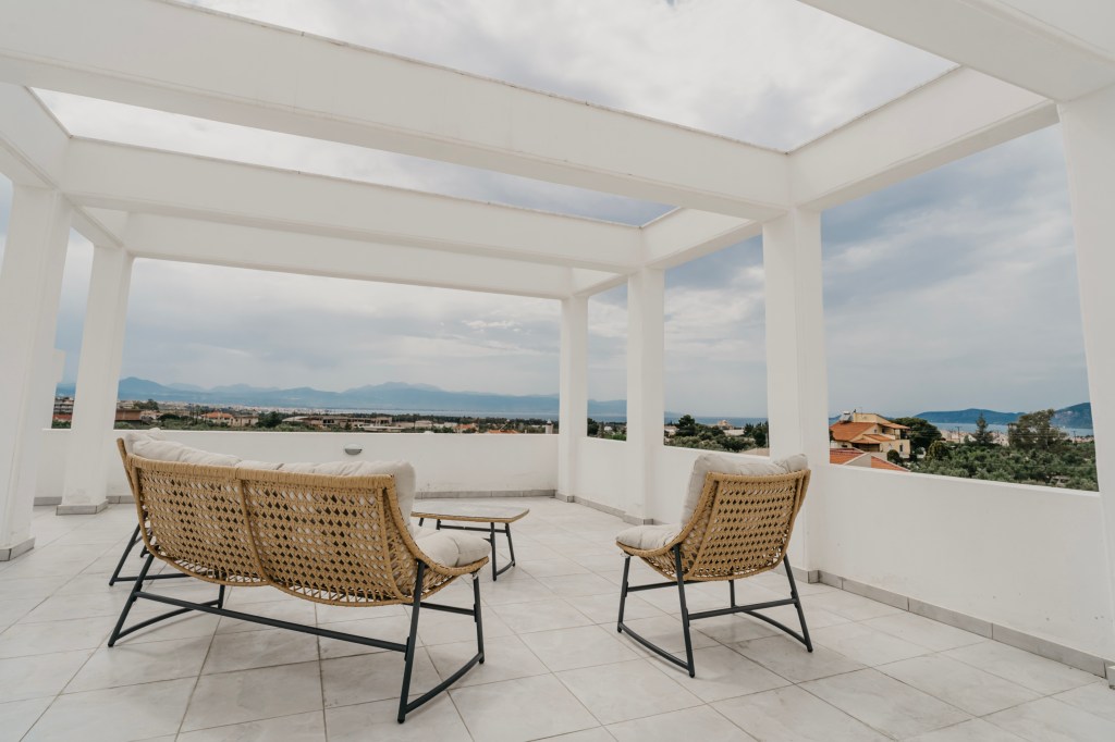 Areti-White-Villa-1-Balcony-View-Summer-Vacation-Home-Loutraki